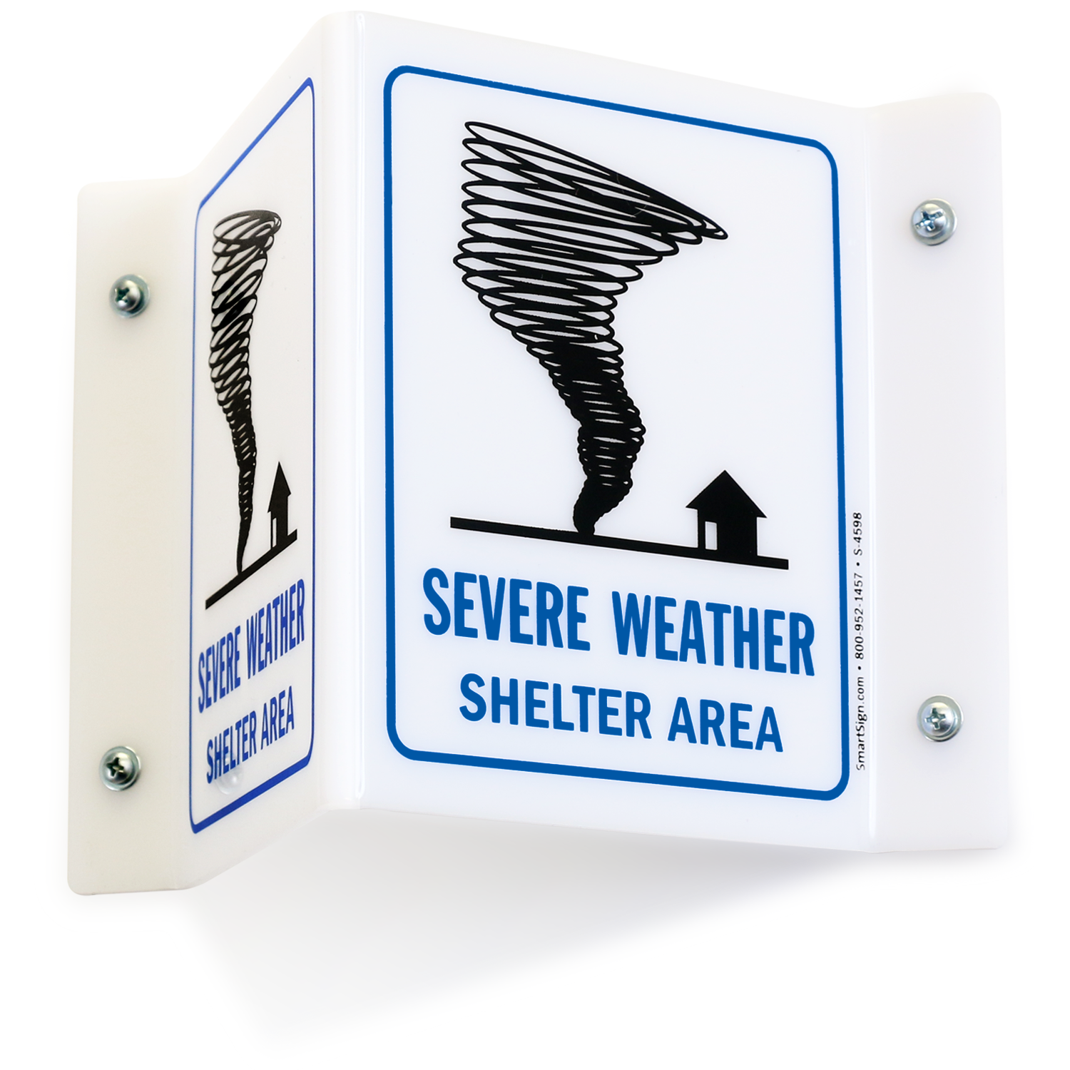Severe Weather Shelter Area Sign Emergency Signs SKU S 4598