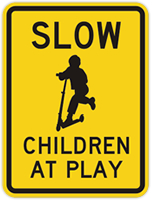 Child-at-Play and Safe Speed Sign from SmartSign.com