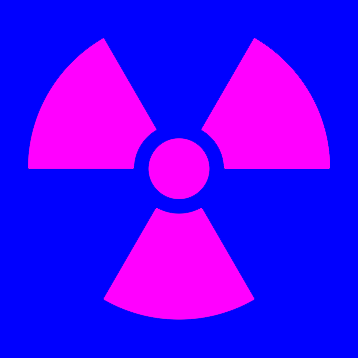 Radiation Warning Symbol Color Correction