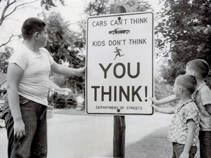 Kids at Play Sign from the 1950’s