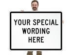 36" x 48" Custom Split Signs