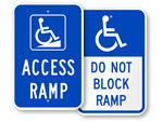 Access Ramp Signs