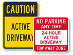 Active Driveway Signs