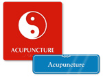 Acupuncture Door Signs