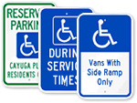 ADA Handicapped Parking Sign Templates
