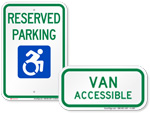 research handicapped parking regulations and signs 