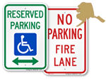 Alaska Parking Signs, Fire Lane Signs and Other Regulated Signs