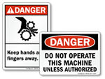 All Keep Hands Clear Labels