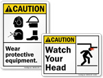 ANSI Caution Signs