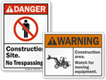 ANSI Construction Signs