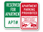 Apartment Parking Sign