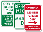 Apartment Parking Signs