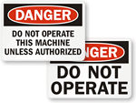Authorized Operation Only