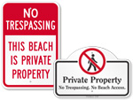 Beach Property Signs