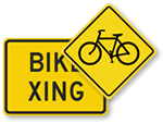 Bike Crossing Signs