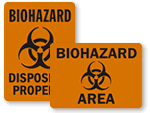 Biohazard Area Signs