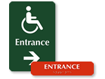 Braille Entrance Signs
