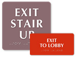 Braille Exit Signs | Tactile Exit Signs