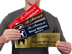 Brass and Plastic Memorial Plaques