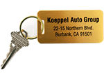 Brass Key Chain Tags