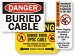 Buried Cable Warning Signs
