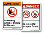 All No Smoking Safety Signs
