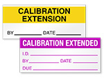Calibration Extended Labels
