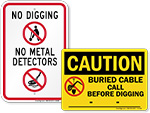 Call Before You Dig Signs