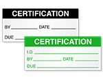 Certification Labels