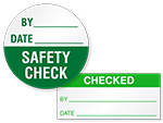 Checked Inspection Labels