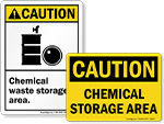 Chemical Storage Area Signs