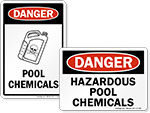 Pool Chemical Signs