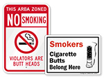 Cigarette Butt Signs