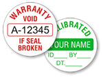 Circular Tamper Proof Labels