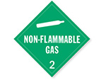 Class 2 Non-Flammable Gas Placards