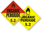 Class 5 Organic Peroxide Placards