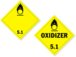Class 5 Oxidizer Placards