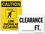 Custom Clearance Signs