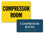 Compressor Room Signs