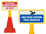 Cone Boss    Pool Cone Top Signs