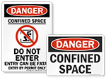 Confined Space Labels