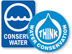 Conserve Water Signs and Labels
