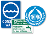 Conserve Water Labels