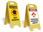 Construction Area Stand-Up Floor Signs