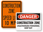 Construction Zone Signs