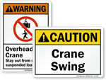 ANSI Crane Signs