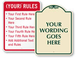 Create Your Own Rules Signs