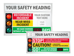 Custom Big Safety Scoreboards