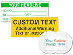 Add your name to personalized calibration labels.