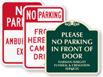 Custom No Parking Signs